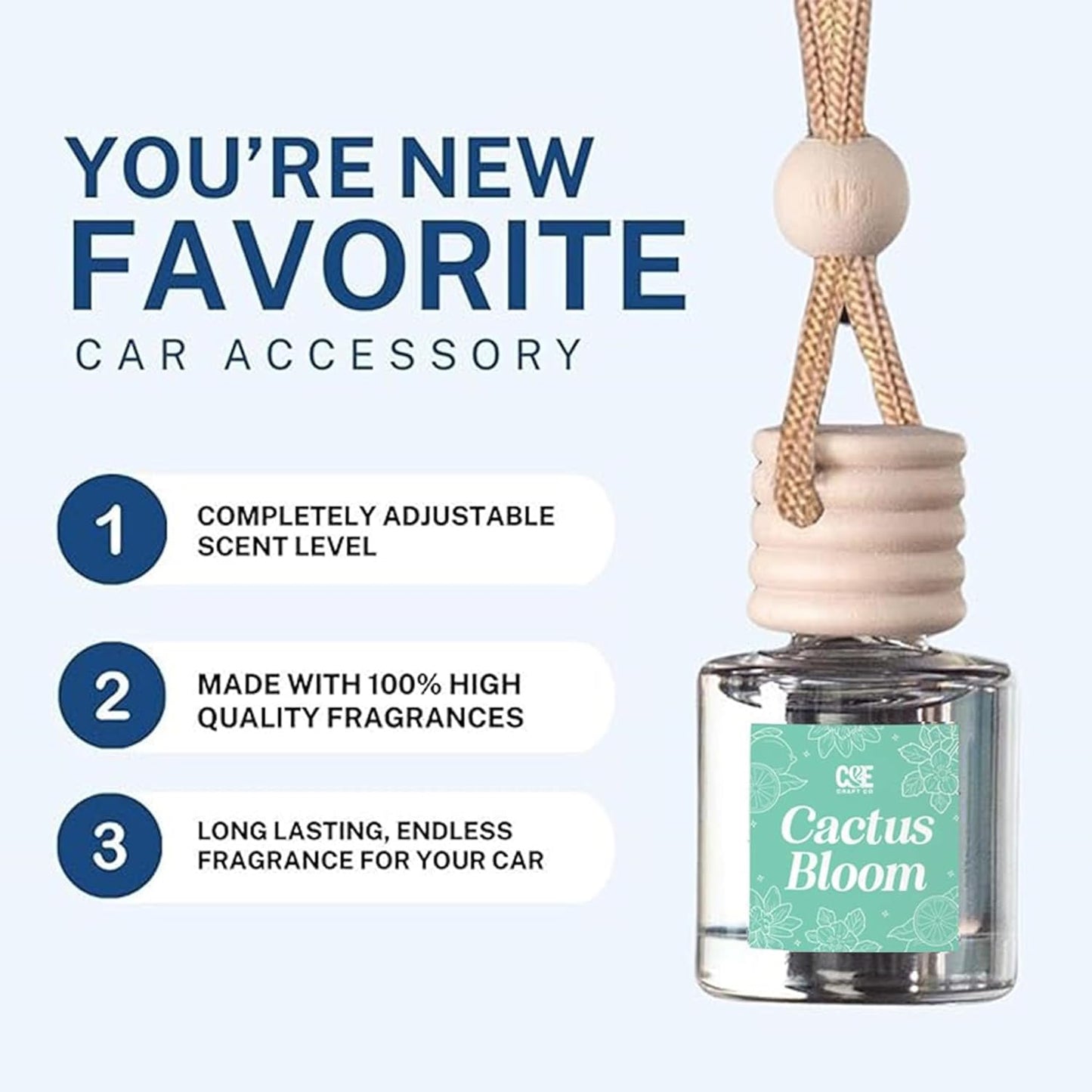 Car Air Hanging Fragrance Oil Diffuser – Car Air Freshener Diffuser for Essential Oils - Scents Fragrance Aromatherapy Automobile Diffuser - Long Lasting - Floral - 4 Pack